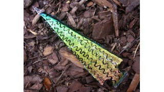 Squiggle Dichroic Glass Spearpoint